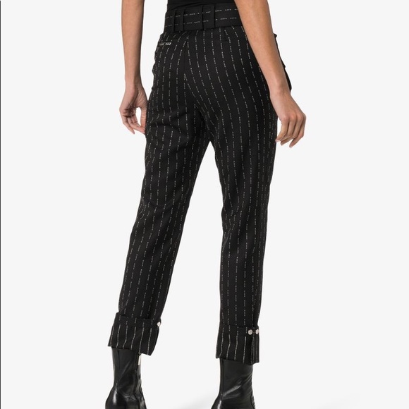 Alix ‘Eliza’ Pinstripe Wool Trousers - Picture 2 of 9